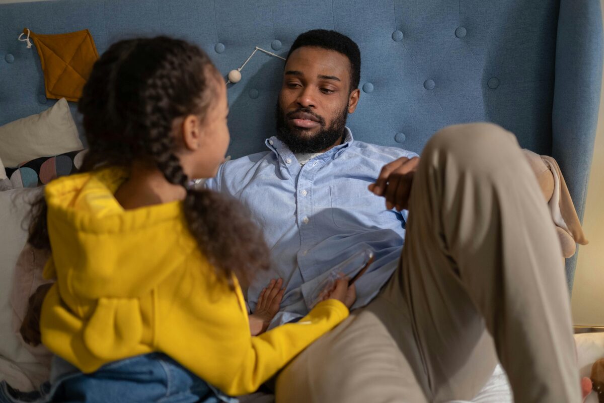 A man present and connected